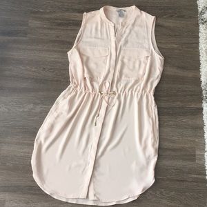 H&M button down tank dress